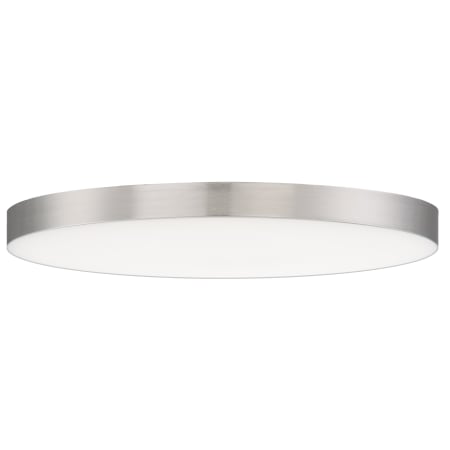 Maxim Trim 16" Wide Flush Mount Ceiling Fixture White / Satin Nickel