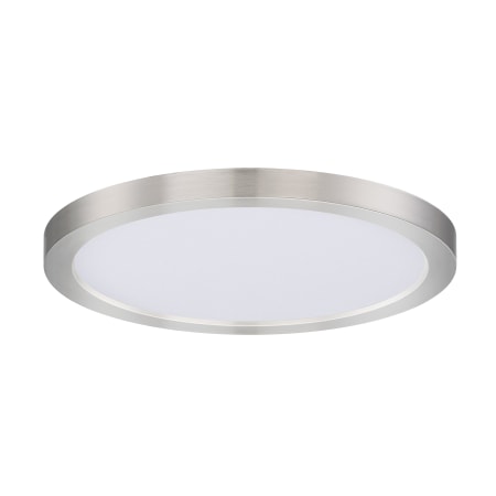 Maxim Chip 9" Wide LED Flush Mount Ceiling Fixture - 5 Year Warranty Included Satin Nickel