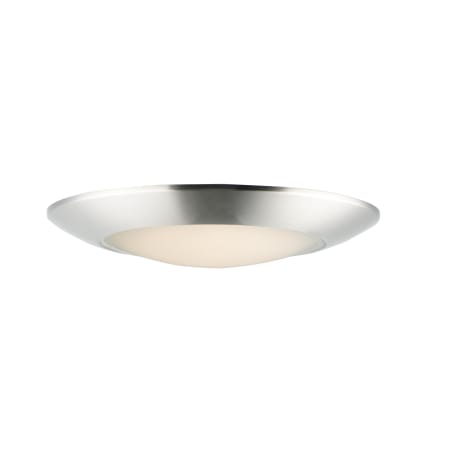 Maxim Diverse 11" Wide LED Flush Mount Bowl Ceiling Fixture Satin Nickel
