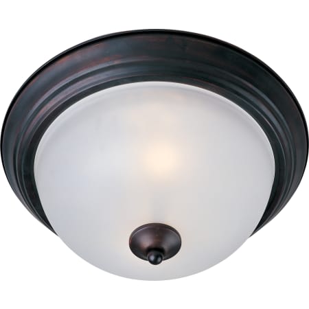 Maxim Essentials 13" Wide 2 Light Ceiling Light Oil Rubbed Bronze / Frosted Glass