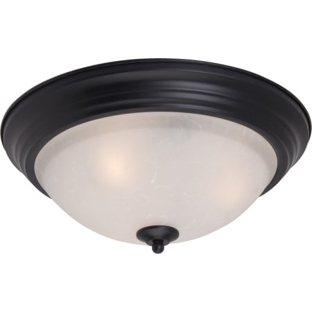 Maxim Essentials 15" Wide 3 Light Ceiling Light Black / Ice Glass