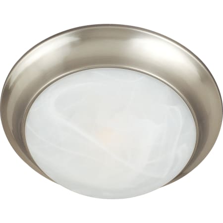 Maxim Essentials 16" Wide 3 Light Ceiling Light Satin Nickel / Marble Glass