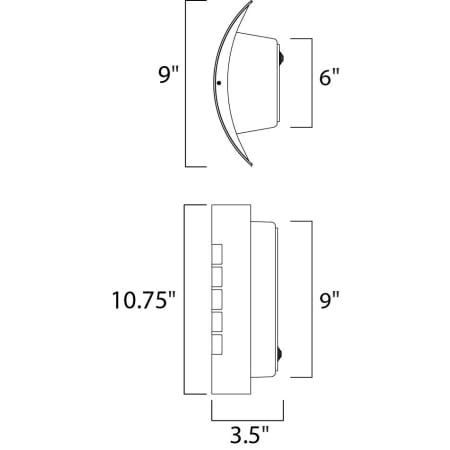 Maxim-64331WT-Line Drawing