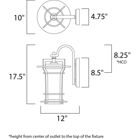 Maxim-65785WG-Line Drawing