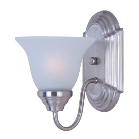 Maxim 1 Light 9.5" Tall Wall Sconce from the Essentials Collection Satin Nickel