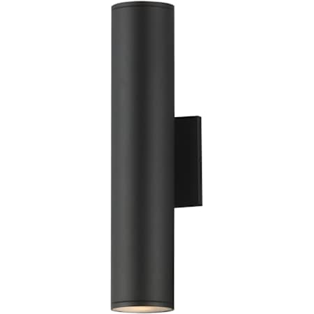 Maxim Caldera 2 Light 15" Tall ADA Compliant LED Outdoor Wall Sconce Black