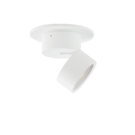 Maxim Swinger 6" Wide LED Semi-Flush Ceiling Fixture - 3000K, 1030 Lumens, 90 CRI White