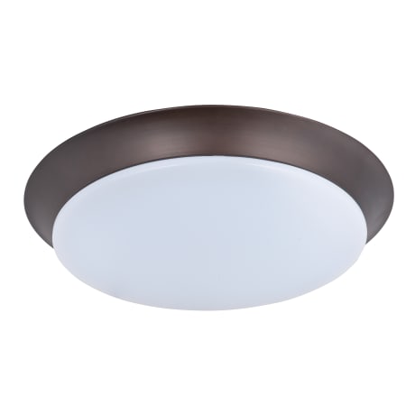Maxim Profile EE 15" Wide LED Ceiling Light Bronze / White Acrylic Lens