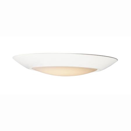 Maxim Diverse 8" Wide LED Flush Mount Bowl Outdoor Ceiling Fixture -3000K Satin Nickel