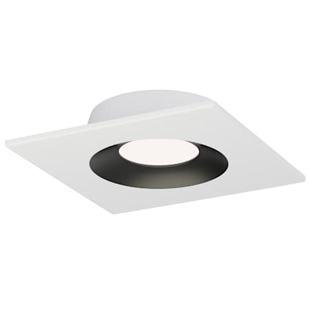 Maxim Crisp 4-1/2" Integrated LED Square Recessed Trim White / Black