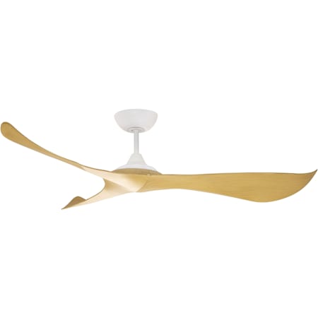 Maxim Keanu 56" 3 Blade Indoor / Outdoor Ceiling Fan Matte White / Teak