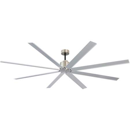 Maxim Condor 84" 8 Blade Indoor / Outdoor Ceiling Fan Brushed Aluminum