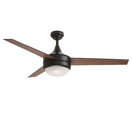Maxim Trio 52" 3 Blade Indoor LED Ceiling Fan Black