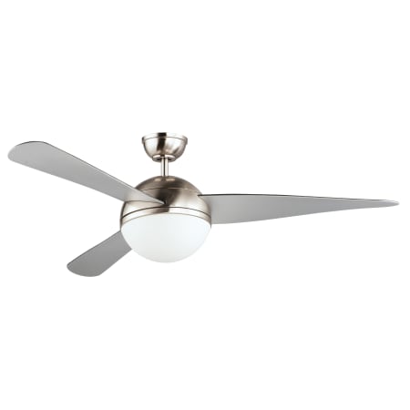 Maxim Cupola 52" 3 Blade LED Indoor Ceiling Fan with Glass Bowl Shade Satin Nickel
