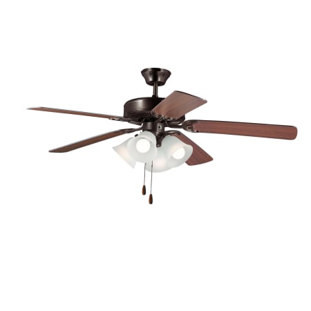 Maxim Basic-Max 52" 5 Blade Indoor Ceiling Fan - Light Kit Included Oil Rubbed Bronze / Walnut / Pecan