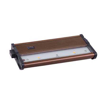 Maxim 7" 2-Light LED Under Cabinet Light from the CounterMax MX Collection Metallic Bronze