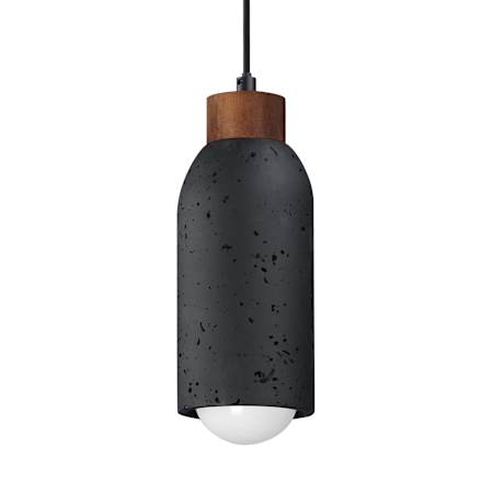 Maxim Pompeii 5" Wide Mini Pendant Lava Black