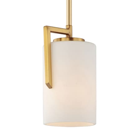 Maxim Dart Single Light 4" Wide Mini Pendant Satin Brass