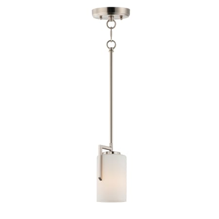 Maxim Dart Single Light 4" Wide Mini Pendant Satin Nickel