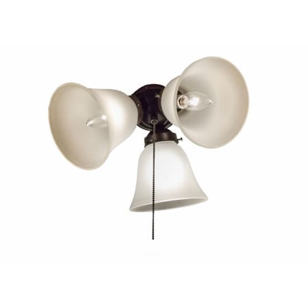 Maxim Basic-Max 3 Light 12" Diameter Ceiling Fan Light Kit with Wattage Limiter Oil Rubbed Bronze
