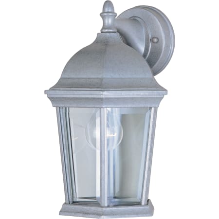Maxim Builder Cast 12" 1 Light Wall Sconce Pewter / Clear Glass