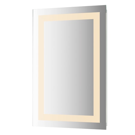 Maxim Project Mirror - Perimeter 24"W x 36"H Rectangular Flat Frameless Wall Mounted Bathroom Mirror with Lighting Mirror