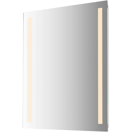 Maxim Project Mirror 30"W x 36"H Rectangular Flat Frameless Wall Mounted Bathroom Mirror with 2 Strip LED Lighting Mirror