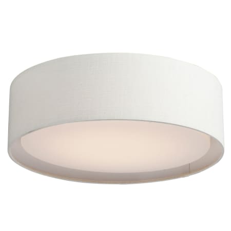 Maxim Prime 16" Wide LED Flush Mount Drum Ceiling Fixture with Shade Oatmeal Linen