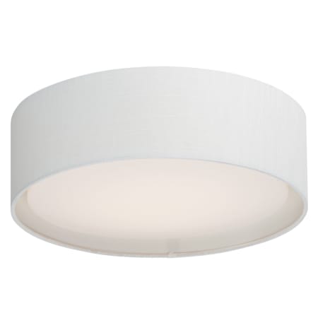 Maxim Prime 16" Wide LED Flush Mount Drum Ceiling Fixture with Shade White Linen