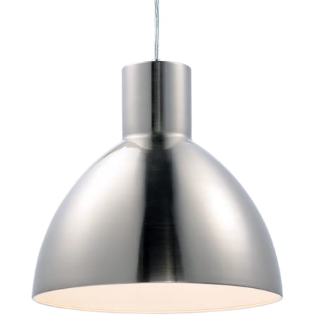 Maxim Cora Single Light 14" Wide Pendant with Metal Dome Shade Satin Nickel