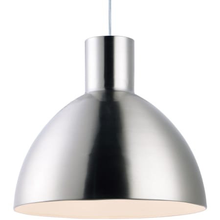 Maxim Cora Single Light 20" Wide Pendant with Metal Dome Shade Satin Nickel