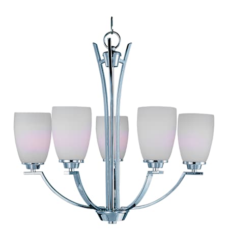 Maxim Rocco 24" Wide 5 Light Chandelier Polished Chrome