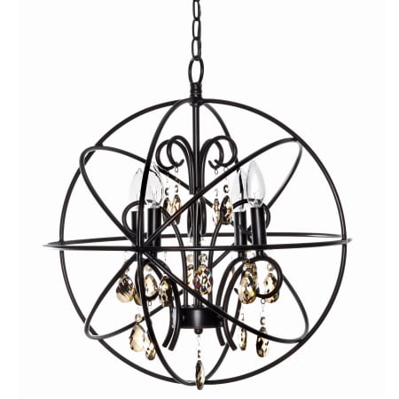 Maxim Orbit 19" Wide 4 Light Crystal Chandelier Oil Rubbed Bronze