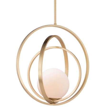 Maxim Coronet Single Light 18" Adjustable Ring Pendant Satin Brass