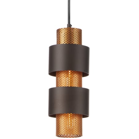 Maxim Caspian 6" Wide Mini Pendant Oil Rubbed Bronze / Antique Brass