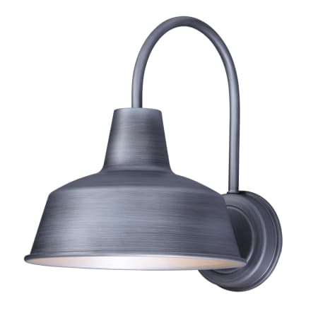 Maxim Pier M Single Light 10-3/4" Tall Outdoor Wall Sconce with Metal Warehouse Shade Weathered Zinc