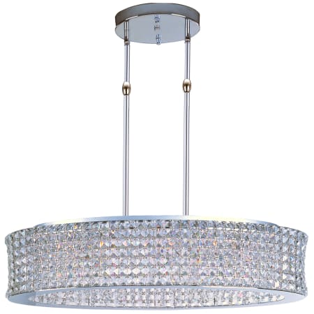 Polished Chrome / Beveled Crystal Glass