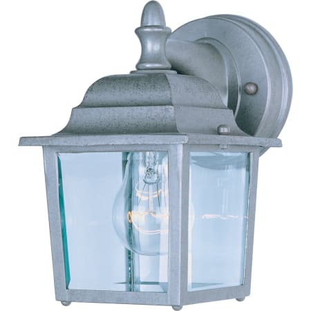 Maxim Builder Cast 8" 1 Light Wall Sconce Pewter / Clear Glass