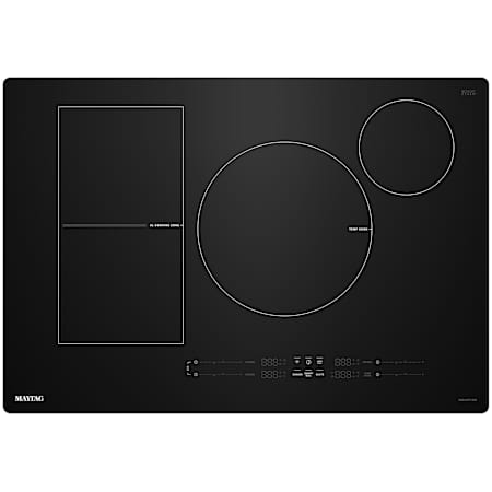 Maytag 30 Inch Wide 4 Burner Induction Cooktop with Power Boost Black