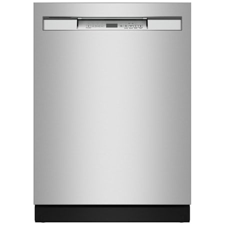 Maytag 24 Inch Wide 14 Place Setting Built-In Fingerprint Resistant Front Control Dishwasher with Heated Dry and PowerBlast Cycle Fingerprint Resistant Stainless Steel