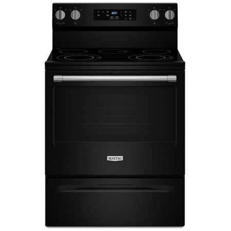 Maytag 30 Inch Wide 5.3 Cu. Ft. Energy Star Certified Free Standing Electric Range with Precision Cooking System Black