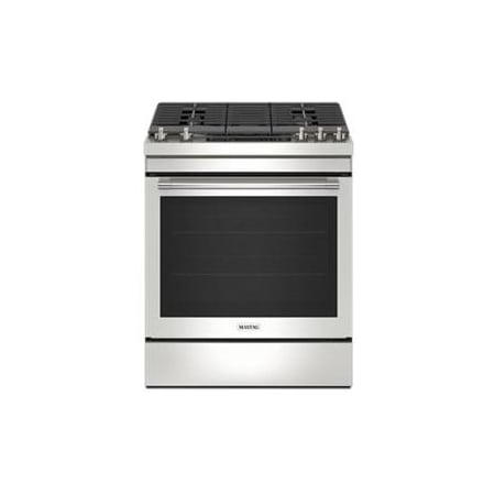 Maytag 30 Inch Wide 5.80 Cu. Ft. Slide In Gas Range with 19,000-BTU Power™ Burner Fingerprint Resistant Stainless Steel