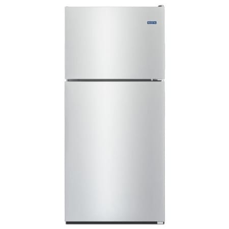 Maytag 30 Inch Wide 18.15 Cu. Ft. Top Mount Refrigerator with FreshLock Crispers and PowerCold Finger Print Resistant Stainless Steel