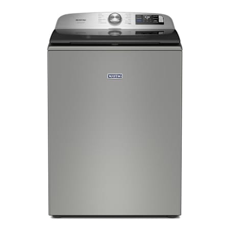 Maytag 28 Inch Wide 5.2 Cu. Ft. Top Loading Washing Machine with PetPro Option Classic Silver