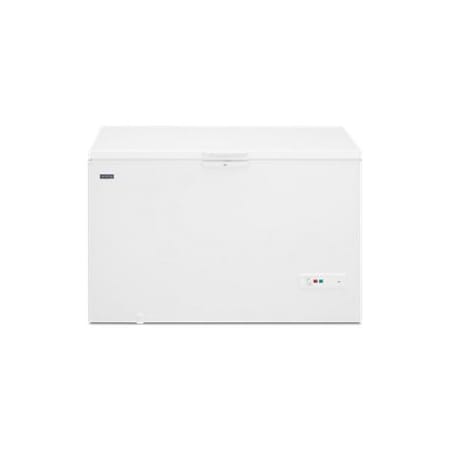 Maytag 56 Inch Wide 16 Cu. Ft. Free Standing Chest Freezer with Counterbalanced Lid White