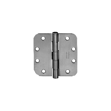 McKinney T2714 Series 4" x 4" Standard Duty Plain Bearing 1/4" Radius Corner Mortise Door Hinge with Non Removable Pin - Single Bright Chrome