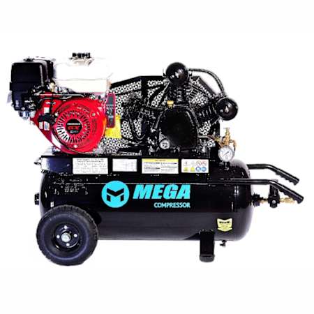 MEGA Compressor 9 HP 22 Gal 150 Max PSI Single-Stage Portable Gas Reciprocating Air Compressor with Electric Start Honda Engine N/A