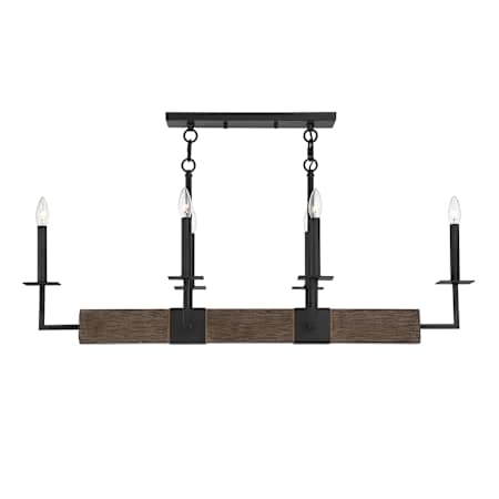 Meridian 6 Light 42" Wide Taper Candle Chandelier Remington