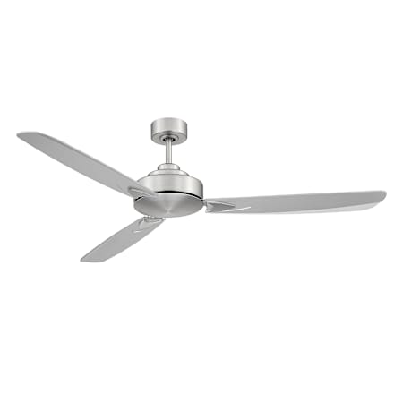 Meridian 58" 3 Blade Indoor / Outdoor Ceiling Fan with Remote Control Brushed Nickel