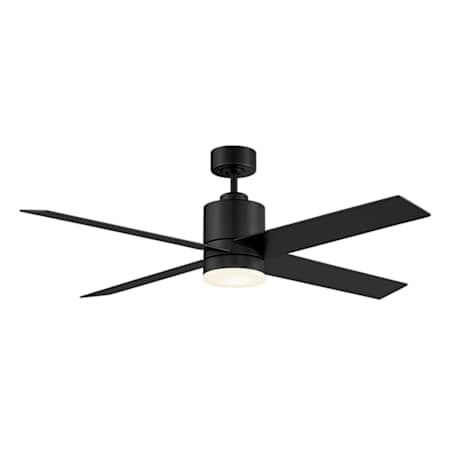 Meridian 52" 4 Blade Indoor LED Ceiling Fan Matte Black